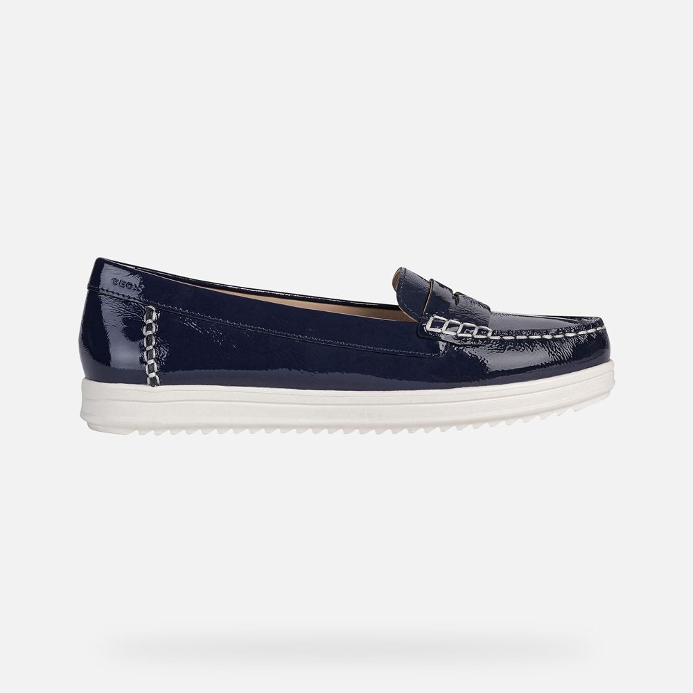 Geox Bayan Loafers Mavi - Genova - WJU-872154